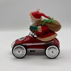 Hallmark Keepsake Ornament Club Dated 2008 Santa Takes A Spin Christmas Ornament
